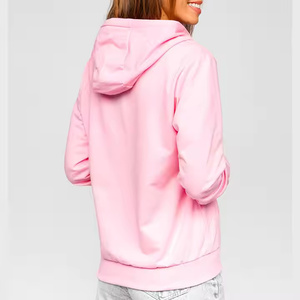 Sweat à capuche surdimensionné personnalisé pour femmes avec fermeture éclair Sweat-shirt d'hiver décontracté pour femmes pour impression personnalisée quantité minimale de commande bas - Product Image 3