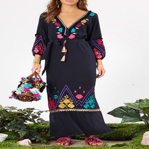 Imprimé floral été femmes robe courte Spaghetti col en V sangle rétro plage mode fête robes courtes - Product Image 2