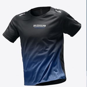Camiseta de sublimación para hombre con logo personalizado, ropa casual, corte ajustado, para uso en exteriores, camiseta de manga corta. - Product Image 2