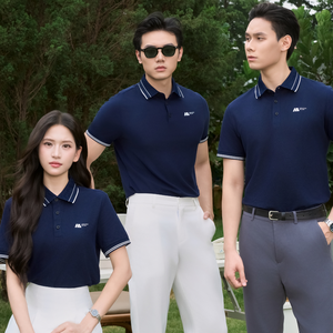 Polo Unisex Moderno de 210 g/m², 65% Algodón, 35% Poliéster, Tejido Elástico Suave que Absorbe el Sudor, Hombro en Contraste para Oficina o Golf - Product Image 3