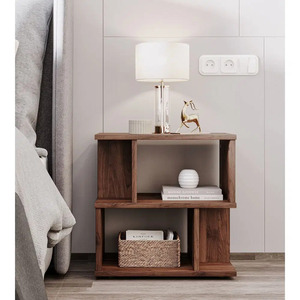 <b>Night</b> <b>Stand</b> Table Sofa Side Table Bedside Furniture In Mango Wood With Teak Wood Finishes for Bedroom Living Room Office - Product Image 2