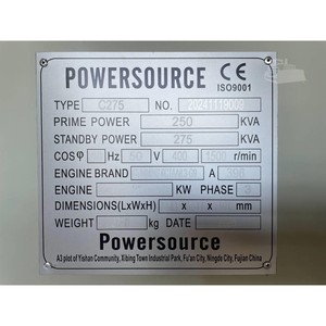 Generadores Diésel POWERSOURCE C275 2025 - Product Image 4