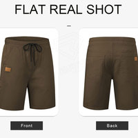 Shorts pour hommes en tricot de coton de nouveau style avec shorts amples multi-poches à lacets pour hommes