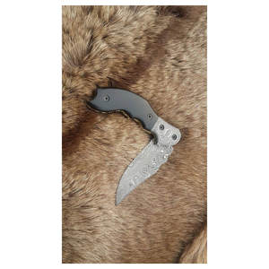 Couteau de poche pliant artisanal en acier inoxydable, support OEM, manche en bois, pour camping et usage quotidien, garantie 3 ans - Product Image 2