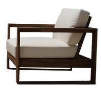 Fauteuil de salon modulable 1 place en bois de teck design moderne pour hôtel patio jardin piscine terrasse pour ensemble de canapé