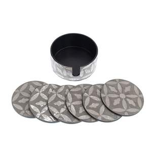 Posavasos de diseño hechos a mano con textura artística, perfectos para una mesa de comedor elegante y un entorno acogedor para decoración del hogar - Product Image 3