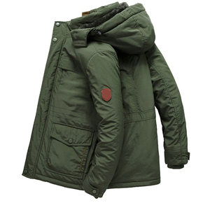 Venta al por mayor de los hombres acolchados Parka Chaqueta impermeable de invierno de calidad superior de los hombres Parka Chaqueta - Product Image 5