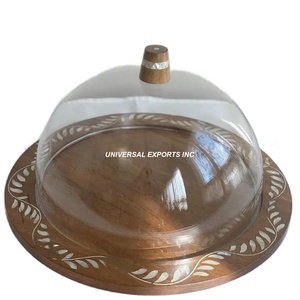 Bandeja cuadrada de madera para servir, plato de Chocolate hecho a mano de buena calidad, mesa clásica y elegante, bandeja de madera para servir - Product Image 4