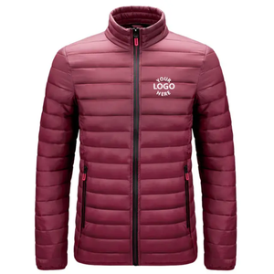 Fabricante personalizado negro invierno a prueba de viento al aire libre pato abajo pluma relleno burbuja acolchado chaquetas hombres - Product Image 5