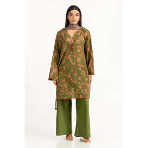 Conjunto de 2 Piezas para Mujer, Estampado Floral Verde, Talla XS, Largo por Encima de la Rodilla, Estilo Casual-Formal, Top y Shorts para Primavera/Verano - Product Image 5