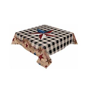 Best Quality Pure Cotton Material Customized Print Wedding Party <b>Table</b> <b>Cloths</b> with Customized Logo - Product Image 3