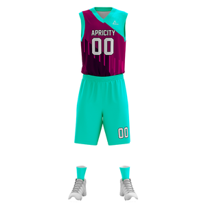 เสื้อบาสเก็ตบอลกางเกงขาสั้นผ้าตาข่ายระบายอากาศแห้งเร็วผ้าโพลีเอสเตอร์น้ำหนักเบา100% ออกแบบได้ตามต้องการ - Product Image 6