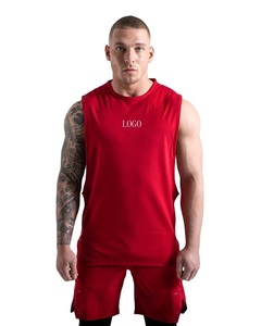 Wholesale Unique Style Oversize Fitness Gym Vest Men <b>Boys</b> Quick Dry Custom Print <b>Tank</b> <b>Top</b> Casual Knitted Washed 100% Cotton - Product Image 1