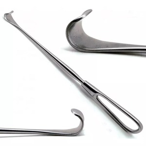 Cushing-Retractor de venas y heridas 9 ''Instrumentos quirúrgicos veterinarios Mango redondo de un solo extremo Retractor ortopédico de retención automática - Product Image 2