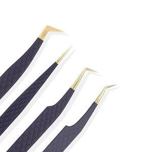 Pinzas para Pestañas de Acero Inoxidable de Alta Calidad con Punta Redondeada de 90 Grados, Marca Privada, Logotipo Personalizado, Larga Duración - Product Image 6