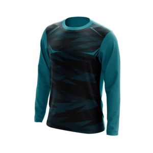 T-shirt de sport Premium Maintien Sportif Nouveau Style Haute Qualité 100% Coton Impression par Sublimation Logo Personnalisé Manches Longues Col Rond Taille Unique - Product Image 1