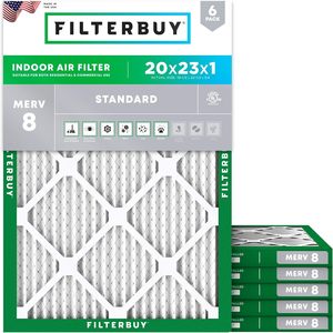 Filtro de Aire Filterbuy 20x23x1 MERV 8 Protección Contra Polvo y Alergias (Paquete de 6) - Product Image 2