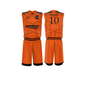 Ensemble d'uniformes d'entraînement de basketball personnalisés, jersey et short en polyester respirant à séchage rapide, vêtements de sport d'équipe pour hommes, femmes et jeunes - Product Image 2
