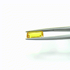 Zafiro Amarillo Natural de Bangkok de 3.20 Quilates, Gema Sin Tratar, Corte Brillante, Corte Baguette, Corte Ovalado, Color Peridoto, Alejandrita - Product Image 2
