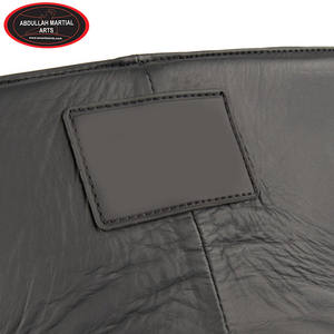 Rouge et noir contraste couleur nouveauté personnalisé fait PU cuir boxe aine garde par ABDULLAH ARTS MARTIAUX - Product Image 4