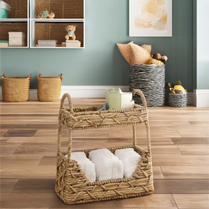 TienPhong Wholesale 2025 Sutton Woven Water Hyacinth Stacked Organizer <b>for</b> <b>Toys</b> in <b>Bathroom</b> Bedroom Interior Uses - Product Image 6