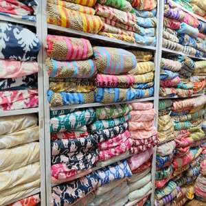 Jaipuri ผ้า60X60วิ่งแบบดั้งเดิมพิมพ์ลายบล็อกผ้าฝ้าย - Product Image 3