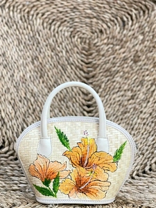 กระเป๋าหิ้วแบบสานสำหรับผู้หญิงกระเป๋าสานสำหรับงานหัตถกรรมจากเวียดนามดีไซน์วินเทจ - Product Image 4