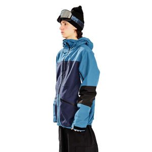 Chaqueta de esquí personalizada al por mayor, talla grande, transpirable, impermeable, para exteriores, con función de calefacción, color azul. - Product Image 6