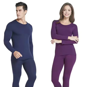Calzoncillos largos con forro polar, ropa interior para mujer, capa Base suave y cálida, pantalones térmicos, protección contra el frío, ropa de invierno - Product Image 3