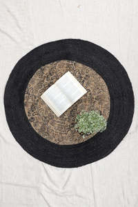 Tapis de sol en jute de forme ronde tissés à la main de haute qualité Tapis non glissants et lavables pour la maison Hôtel Villas Utiliser des tapis - Product Image 6