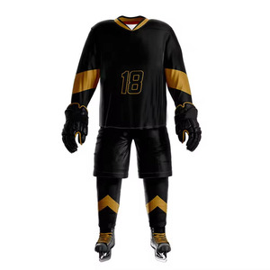 Fait sur mesure en gros unisexe uniforme de hockey sur glace vêtements de jeunes uniforme de hockey sur glace 100% polyester uniforme de hockey sur glace - Product Image 2