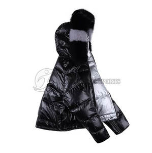 Veste bomber d'hiver pour femme, courte, matelassée, respirante, tissée, réversible, écologique, à séchage rapide, imprimée en 3D - Product Image 4