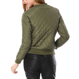 Veste chaude d'hiver à manches longues de conception personnalisée OEM pour adultes blouson d'aviateur pour femmes-Matériau de rembourrage en coton respirant Offre Spéciale - Product Image 2