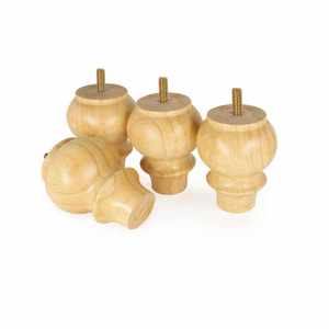 Reemplazo de acero de pies de moño marrón clásico moderno para armarios de cocina mesas de comedor camas de Hotel sillas de comedor sala de estar dormitorio - Product Image 1