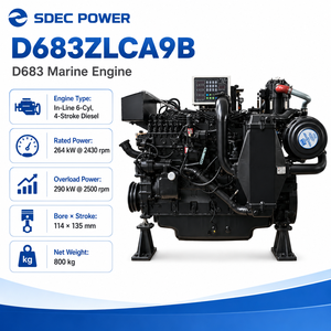 Motor Diésel Marino Turboalimentado SDEC Serie D683 de 2200 rpm y 2300 rpm con Soporte de Exportación para Embarcaciones de Trabajo, Transbordadores y Buques de Patrulla - Product Image 1