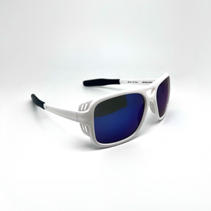 Alpine Premium Luxury <b>Sport</b> <b>Sunglasses</b> A290 High Quality Glossy White & Blue - Product Image 2