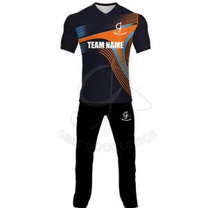 เครื่องแบบกีฬาคริกเก็ตสำหรับผู้ชายดีไซน์ใหม่พิมพ์ลายชุดคริกเก็ตออกแบบได้ตามต้องการ - Product Image 2