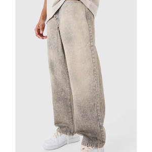 Jeans de Mezclilla Rígidos Holgados con Tinte, Diseño Moderno, Marca de Alta Calidad, Personalizados al por Mayor, OEM 2026 - Product Image 4