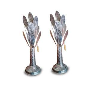 Atractivo Florero de Metal Ecológico de Diseño Moderno y Alta Calidad, Acabado Plateado, Acero Inoxidable, Latón, para Mesa, Navidad - Product Image 6