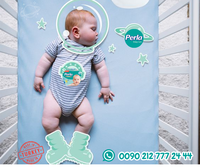 Popok Bayi PERLA No.5 Sekali Pakai, Permukaan Kering, Anti Bocor, Desain Cetak, Sampel Gratis, 28-45 Lbs