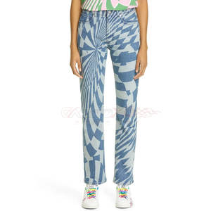 2023 Custom Logo Seamless <b>Women</b> <b>Jeans</b> Best Sale Active Wear <b>Women</b> <b>Jeans</b> Pant - Product Image 2