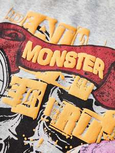 Sudadera con Capucha Estilo Vintage, Holgada, con Cordón, 100% Algodón, Tejido Waffle, con Bolsillo, para la Temporada de Invierno - Product Image 3