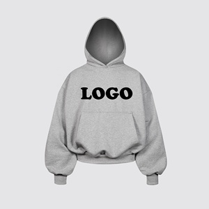 Sweat à capuche surdimensionné avec impression de logo personnalisé pour homme, 100% coton, respirant, écologique, sweat à capuche en polaire, streetwear décontracté - Product Image 5