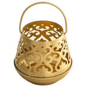 ถ้วยแก้วทรงดอกบัวเชิงเทียนเชิงเทียนสีทองดีไซน์ดอกไม้แสงไฟสมัยใหม่สำหรับตกแต่งบ้านซาวน่าและใช้ในการทำสมาธิ - Product Image 5