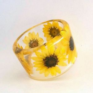 <b>SMART</b> Fine Jewelry Resin Flower Angel Model Bangle Bracelet Waterproof Hand-painted Customizable Size - Product Image 2