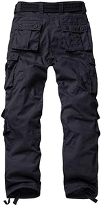 กางเกงคาร์โก้เอวสูงสำหรับผู้ชายกางเกงกีฬากางเกงคาร์โก้ขนาดใหญ่พิเศษ - Product Image 3