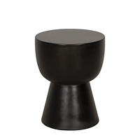 Table d'appoint extérieure légère en fibro-ciment noir moderne, fabriquée par une usine de confiance, pour cuisine, salle à manger, extérieur, hôpital, avec logo personnalisé