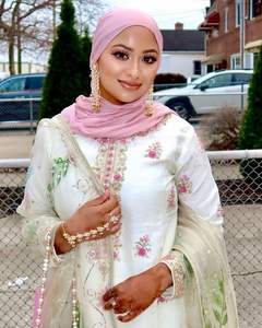 Diseñador indio pakistaní elegante Chinon Plazzo Kurti Set con Organza impresa Duppta para fiesta étnica Diwali Eid Festival Wear - Product Image 6