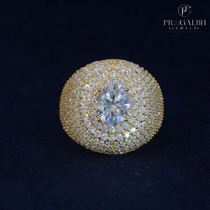 Thick 10mm <b>Eternity</b> Wedding Band for <b>Men</b> 925 Sterling Silver White Gold Plated Moissanite Fine Jewelry - Product Image 3