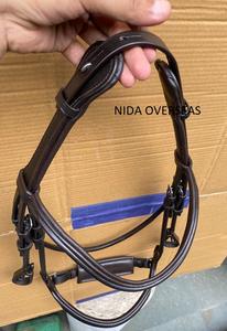 Brida de Salto para Caballos NIDA con Logotipo Personalizado, Cómoda y Anatómica, Acolchado de Cuero Suave, Cuero de Búfalo Indio Teñido Vegetalmente - Product Image 4